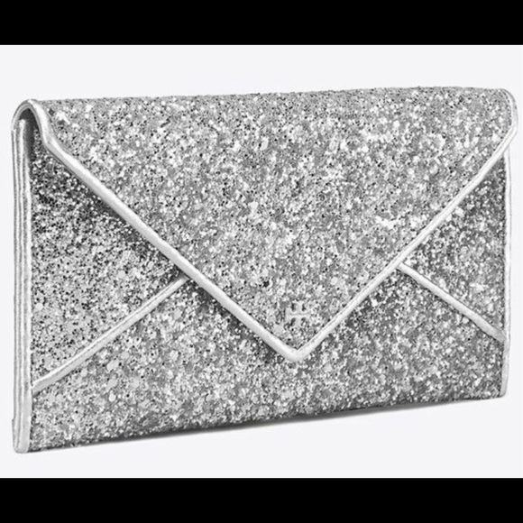 Tory Burch Silver Glitter Wallet - Picture 4 of 8